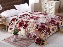 Peony flannel blanket
